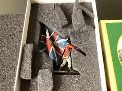 First Legion NIB AW1023 British 5th Foot marching with flag 1/30 Scale 60MM - image 1 of 3