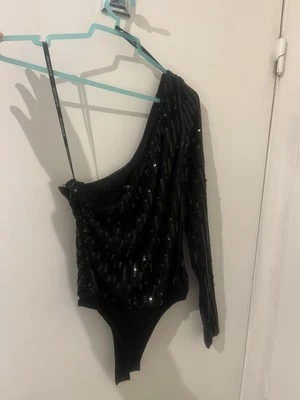 Black Ladies Sequin Top From Marciano by Guess - Image 1 of 4