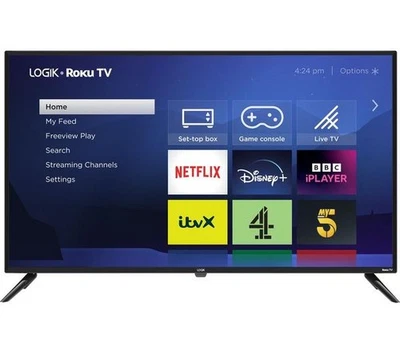 LOGIK L40RFE23 Roku TV 40" Smart Full HD HDR LED TV  WIFI USB HDMI YOUTUBE - Image 1 of 4