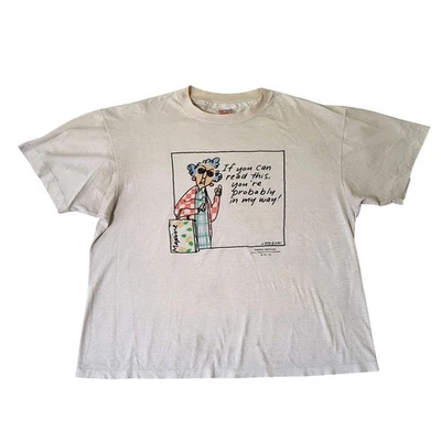 Vintage 80s Maxine T-Shirt XL Shoebox Greetings Hallmark Tee FLAWS Single Stitch - Image 1 of 4