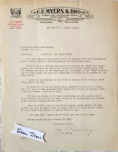 1940 BRIEFKOPF ASHLAND, OHIO F.E. MYERS & BRO. co. - Bild 1 von 3