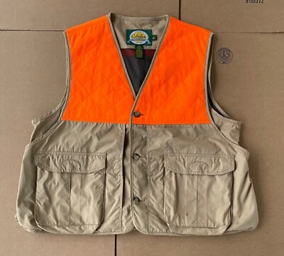 Cabelas Upland Hunting Vest Men’s XL Shooting Blaze Orange - Image 1 of 4