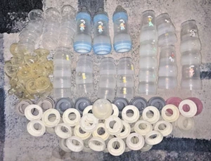 Mam Baby Bottle Sets + Pieces 161 pc Lot (Blue, Pink, Grey, White) Animal Themed - Picture 1 of 5
