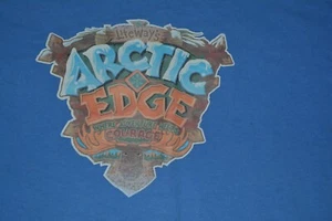2XL Blue Artic Edge Where Adventure Meets Courage Shirt Anvil Cotton - Picture 1 of 2