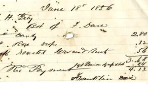 $4.12 1856 "LOAN PAYMENT RECEIPT" (RARE)!! 1862 "LOAN PAYMENT RECEIPT" $4.12 - Picture 1 of 3