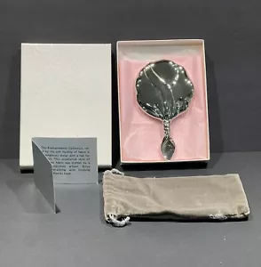 Vintage Art Silberplatte ""Band"" Stil Handspiegel 4,5" NEUWERTIG mit OVP - Bild 1 von 10