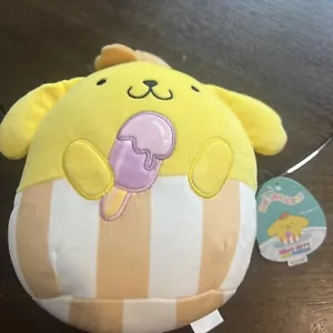 Malvaviscos 8" Pompompurin Helado Hello Kitty Sanrio Peluche de Verano Nuevo con Etiquetas - Imagen 1 de 3