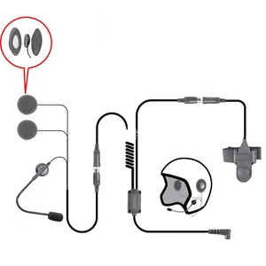 Auriculares de liberación rápida micrófono de pluma casco de liberación rápida para Motorola XPR XiR DP APX MTP - Imagen 1 de 7
