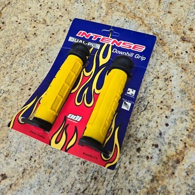 NOS Intense Downhill Dual-Ply Grips Vintage DH Mountain Bike Old School MTB - Imagem 1 de 4