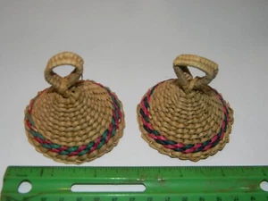 DOS - Sombrero Basotho Reino de Lesoto África del Sur - Imagen 1 de 5
