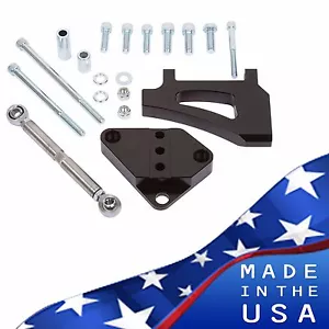 Black Ford Small Block Air Conditioning Bracket Sanden AC A/C 302 289 351W - Foto 1 di 4