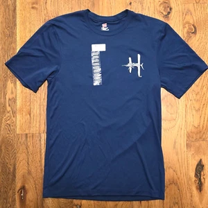 Heybo Navy Bone Fish Marlin Wicking Short Sleeve Shirt Unisex Size Small - New - Picture 1 of 6