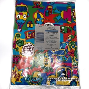 Vintage Celebrations by Gibson 2 große Blätter Geburtstag Party Geschenkpapier - Bild 1 von 5