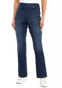 Kim Rogers COASTAL WASH Pull On Tummy Control Stretch Denim Jeans, US 6S - Picture 1 of 4