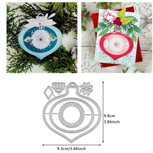 Christmas Ornament Metal Cutting Dies DIY Scrapbooking Decorative Paper Crafts - Picture 1 of 5
