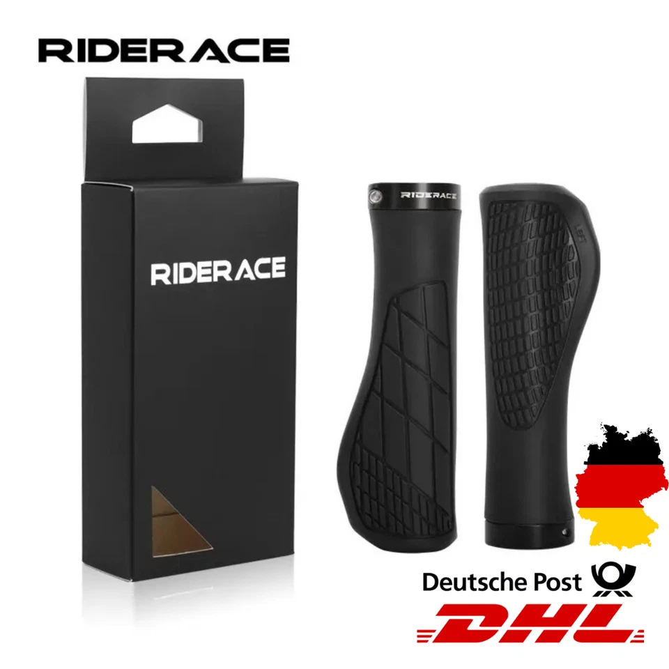 MTB Fahrradgriffe rutschfest stoßfest ergonomisch Gummi Lenkergriffe Lock-on - Bild 1 von 4