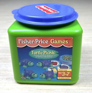 Vintage Fisher Price Turtle Picnic Color Matching Game 2001 0106
