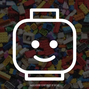 Lego Head Minifig Vinyl Decal Sticker - Picture 1 of 3