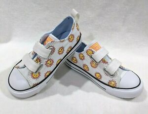 Converse Toddler Girl's CTAS 2V OX White/Multicolor Sneakers-Size 6/7/8/9/10 NWB