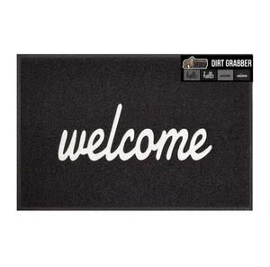 Gorilla 🦍 Grip "Welcome" Indoor/Outdoor Fußmatte - 36"x 24" - Schwarz/Weiß - NEU - Bild 1 von 8