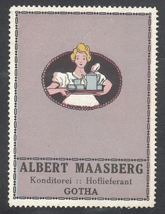 German poster stamp cinderella reklamemarken Confectionary Gotha C. GLASER - Bild 1 von 2
