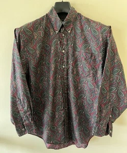 Time Pieces - Vintage Herren Button Down Hemd - Langarm - Paisley - Medium - Bild 1 von 10