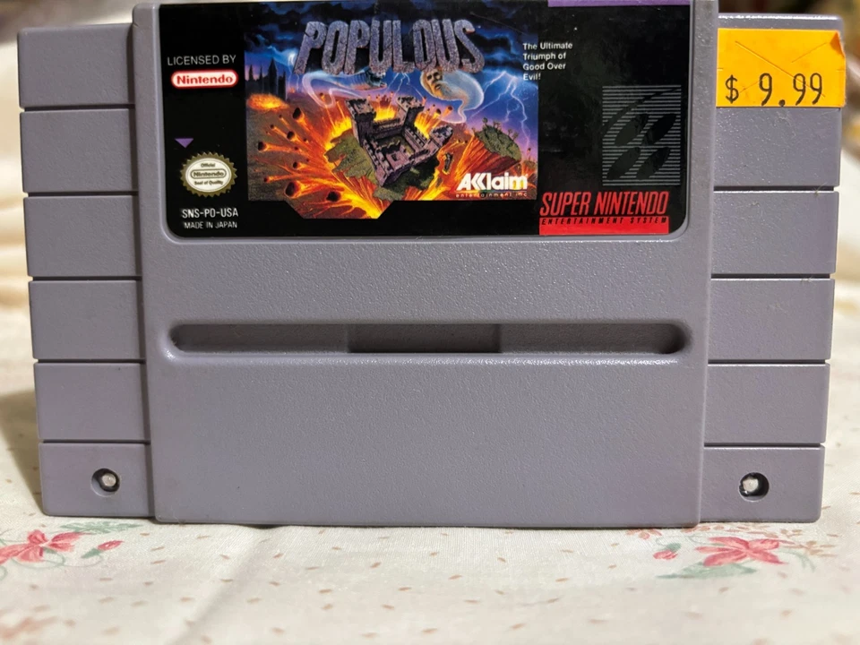 Populous Super Nintendo SNES solo cartucho Foto 1 de 1