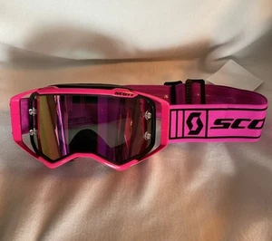 Scott USA Prospect MX Goggle Pink/black With Rose works lens And free clear lens - Picture 1 of 2