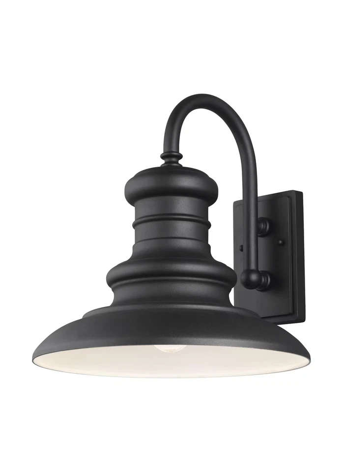 Generation Lighting Redding Station 16" Outdoor Wall Light in Textured Black - Image 1 of 1