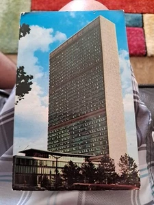 RARE CARTE POSTALE USA NATIONS UNIES AVEC TIMBRES UN 1966 POSTE MONDE LIBRE Bx6 - Photo 1/6