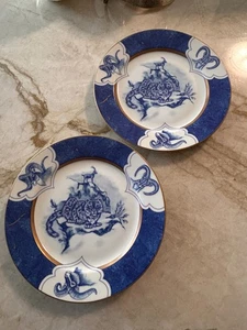 2 Lynn Chase Leopard Lazuli Porzellan Salatteller - RL - Bild 1 von 10