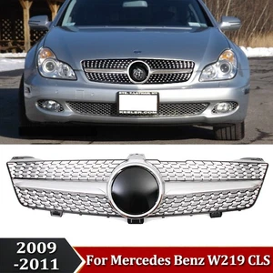 Front Upper Grille Grill W/Star For Mercedes Benz W219 CLS350 CLS500 2009-2011 - Foto 1 di 6