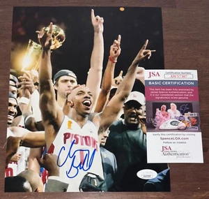 Chauncey Billups Signed Autographed 8x10 Photo Detroit Pistons HOF Beckett Wit - Picture 1 of 1