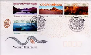 SITIOS DEL PATRIMONIO MUNDIAL 1996 45c, 75c, 95c y $1 (sin dirección) - Imagen 1 de 1