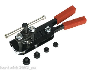 Single Double Flare Brake Pipe Flaring Tool Kit 3/16 1/4 5/16 3/8 + 1/2 SAE - Picture 1 of 1