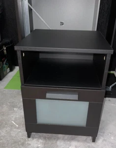 Ikea BRIMNES Nightstand, Black, 15 3/8"x16 1/8 ", Modern 803.404.54 - New In Box - Picture 1 of 1