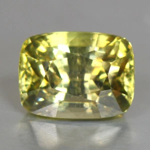 3.22_cts BREATHTAKING 100% NATURAL EARTH MINE CUSHION GREEN ZIRCON_SRILANKA - Picture 1 of 1