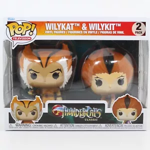 Funko Pop! ThunderCats : Wilykat and Wilykit 2 Pack Vinyl Figure In Hand - Picture 1 of 7