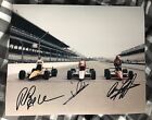 Mario Andretti Raul Boesel Arie Signed Indy 500 Front Row 8 X10 Photo 1993