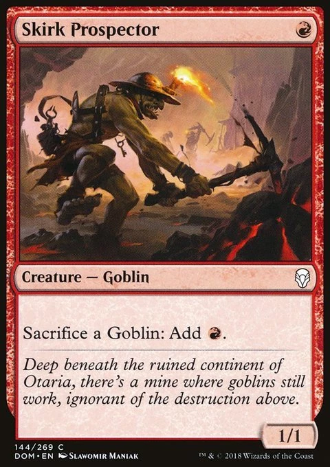MTG Magic the Gathering Skirk Prospector (144/296) Dominaria LP - Image 1 of 1