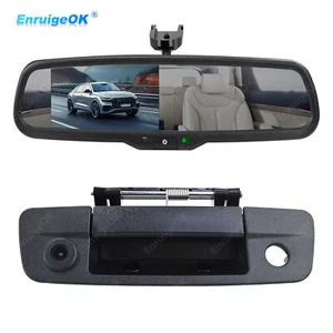 Tailgate Rear View Backup Camera & Mirror Monitor for Dodge Ram 1500 2500 3500 - Picture 1 of 23