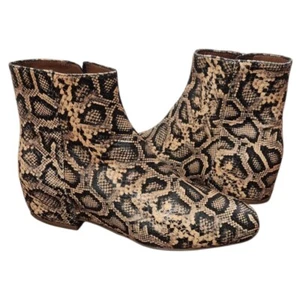NEW NWOT $495 Aquatalia Ulyssa Snakeskin Leather Slip On Ankle Boot, Size 7.5 - Picture 1 of 13