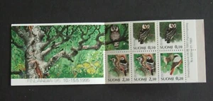 Finnland 1993 Vögel Eule Specht Heft 195 Helsinki unmontiert postfrisch MNH UM - Bild 1 von 2
