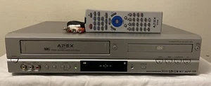 APEX ADV-3800 VCR DVD Combo Player VHS Recorder 4-Head Hi-Fi - Remote & Cables - Picture 1 of 3