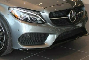 Mercedes-Benz OEM W205 C-Class AMG Front Bumper Accents Night Package Black New - Picture 1 of 3