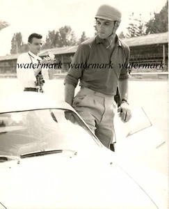 Originalfoto Toni Sailer österreichischer Skifahrer als Autorennfahrer Monza 1958 - Bild 1 von 1