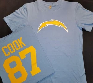 11015 Mens San Diego Chargers JARED COOK Football Jersey Shirt POWDER BLUE - Picture 1 of 1