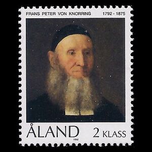 Aland 1992 - Birth of the Minister Frans Peter von Knorring - Sc 63 MNH