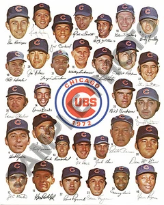 1972 CHICAGO CUBS BASEBALL HOF TEAM 8X10 PHOTO PICTURE - Picture 1 of 1
