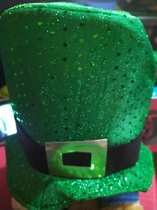 Disfraz Día de San Patricio Lentejuelas Sombrero T21 - Imagen 1 de 3